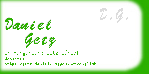 daniel getz business card